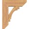 Ekena Millwork Merced Slat Smooth Bracket w/ Offset Brace, Western Red Cedar, 7 1/2"W x 22"D x 26"H BKT0806X22X26MRC06SWR - alternate 4
